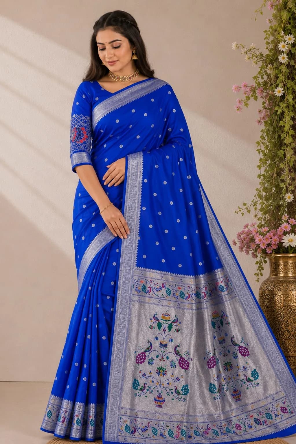 Kalanjali Sarees - Royal Blue
