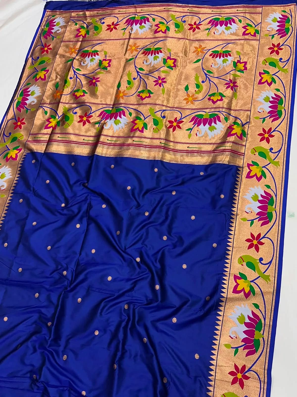 Rajhauns Paithani Saree - Royal Blue