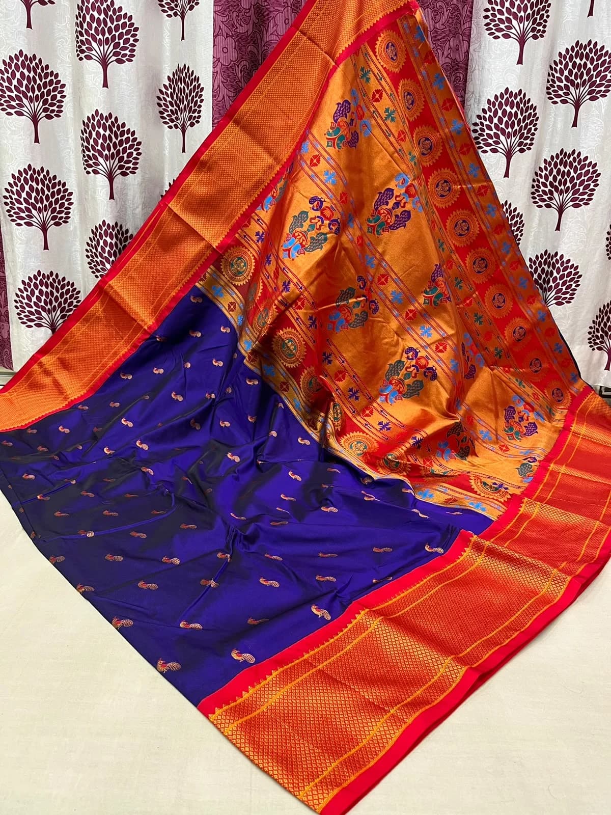 Kalyani Paithani Saree - Royal Blue