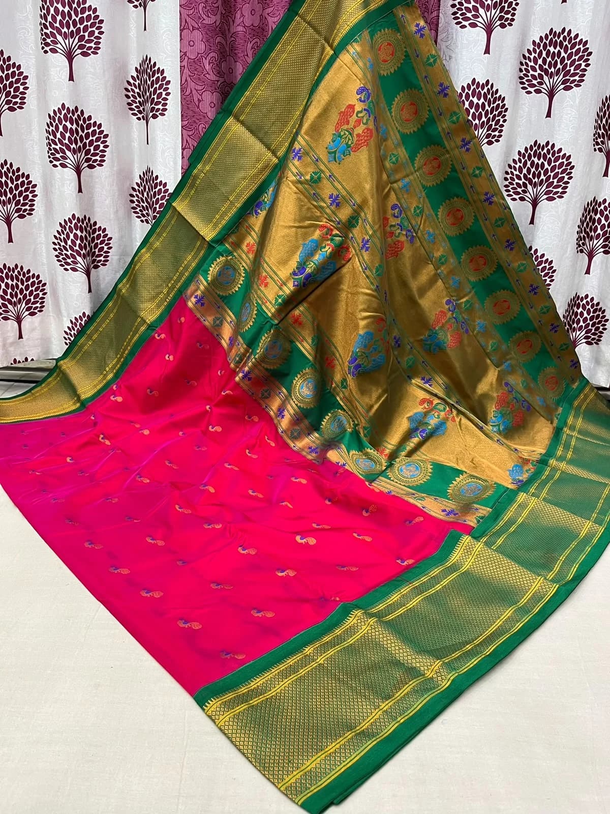 Kalyani Paithani Saree - Wine Purple