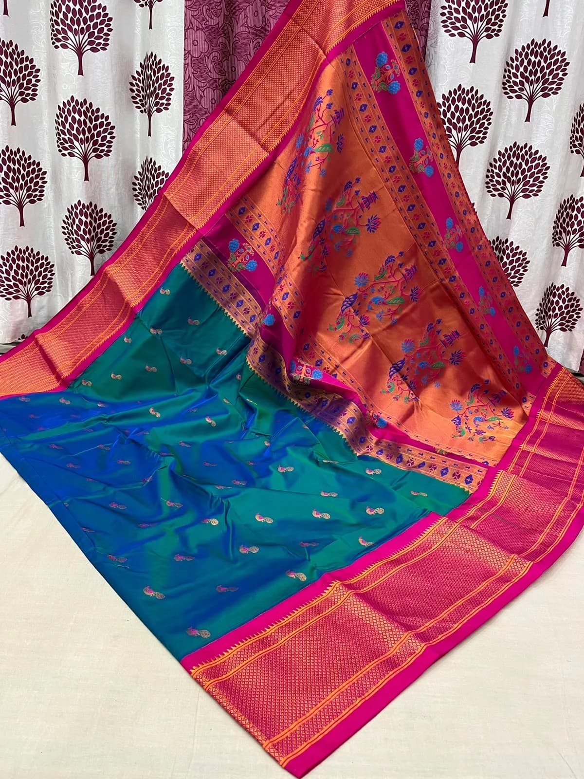 Kalyani Paithani Saree - Deep Purple