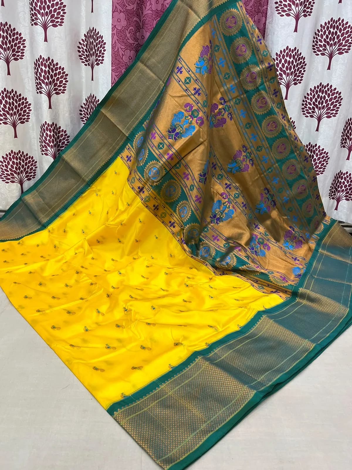 Kalyani Paithani Saree - Turquoise