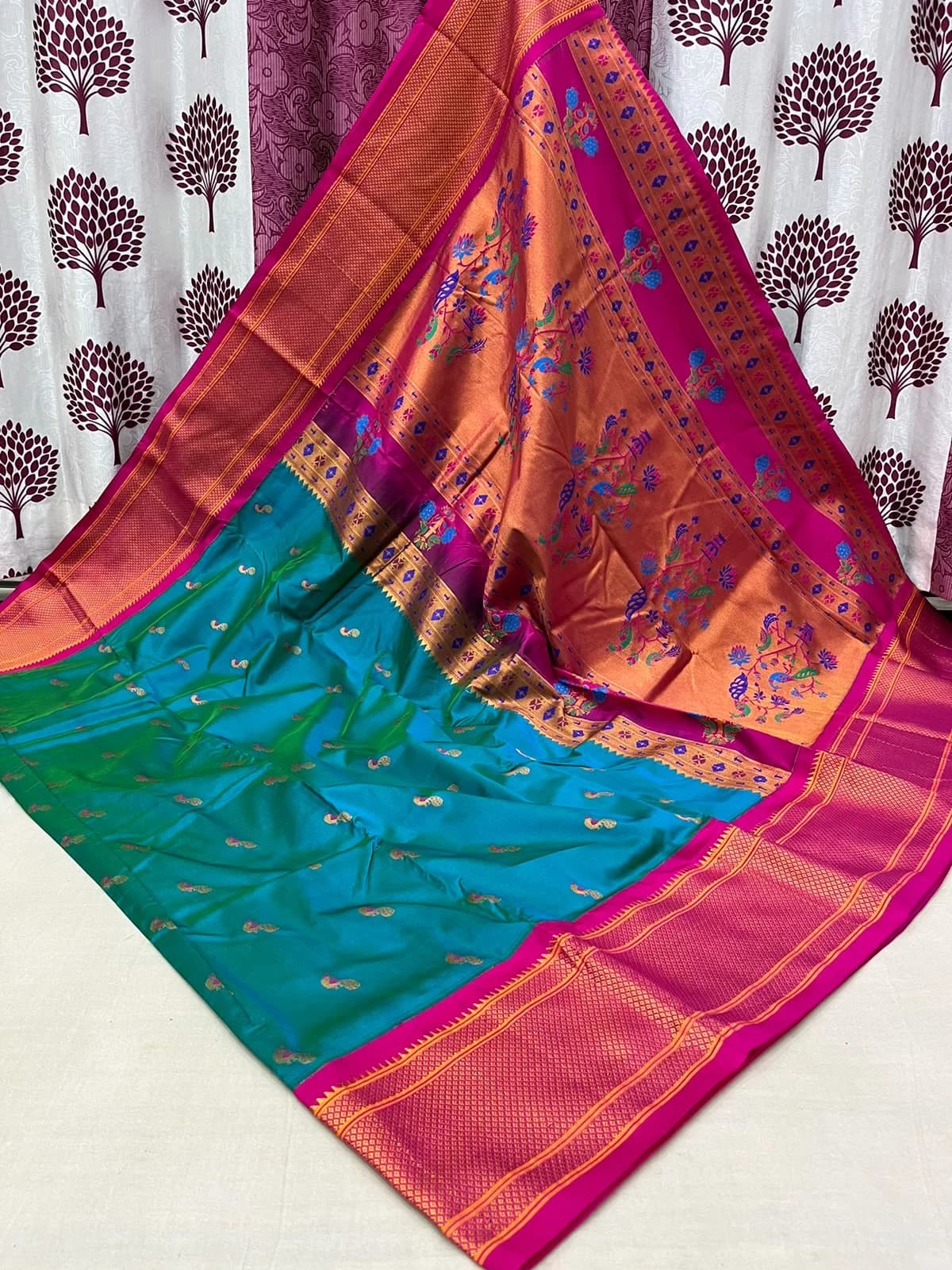 Kalyani Paithani Saree - Yellow