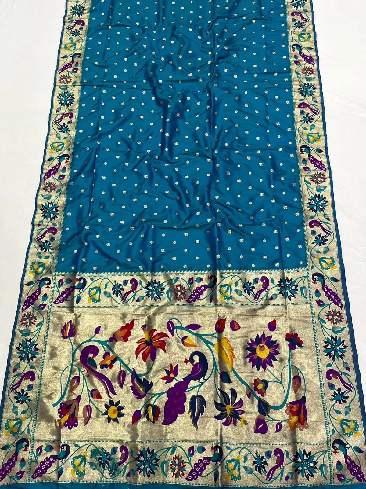 Brocade sarees - Turquoise Blue