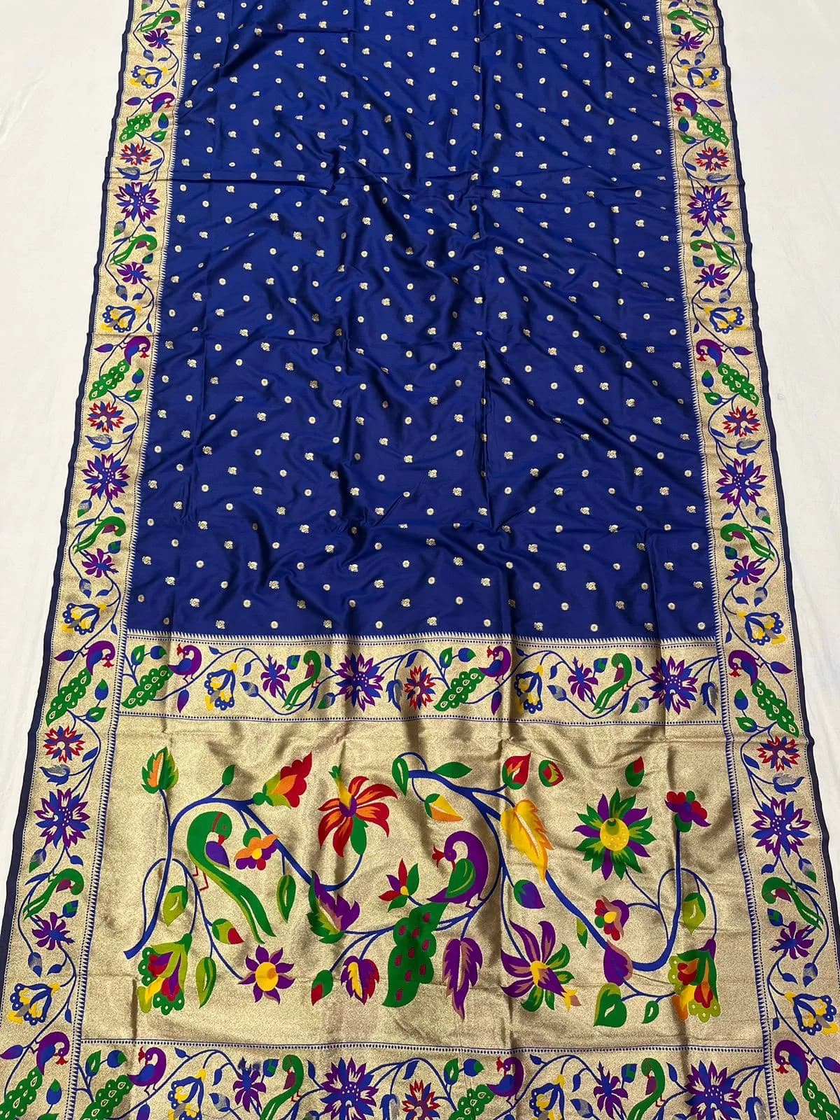 Brocade sarees - Royal Blue