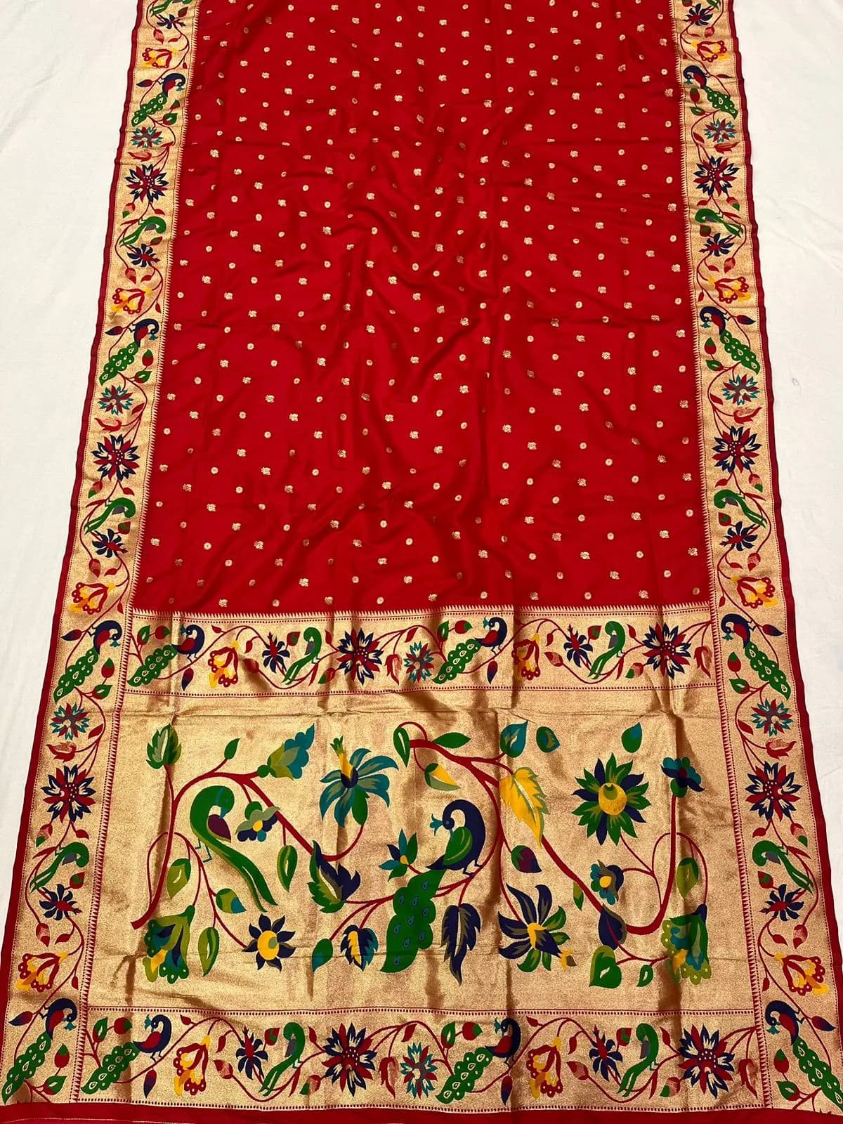 Brocade sarees - Crimson Red