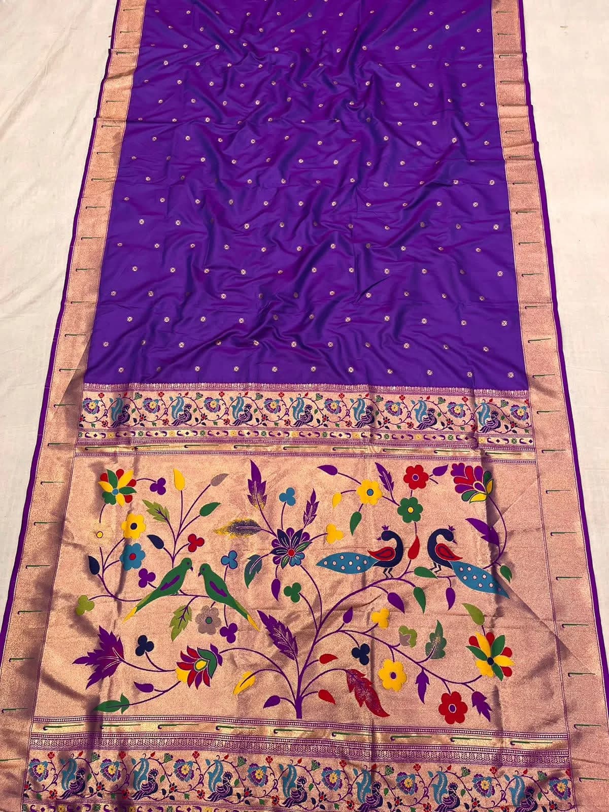 Muniya Paithani - Purple
